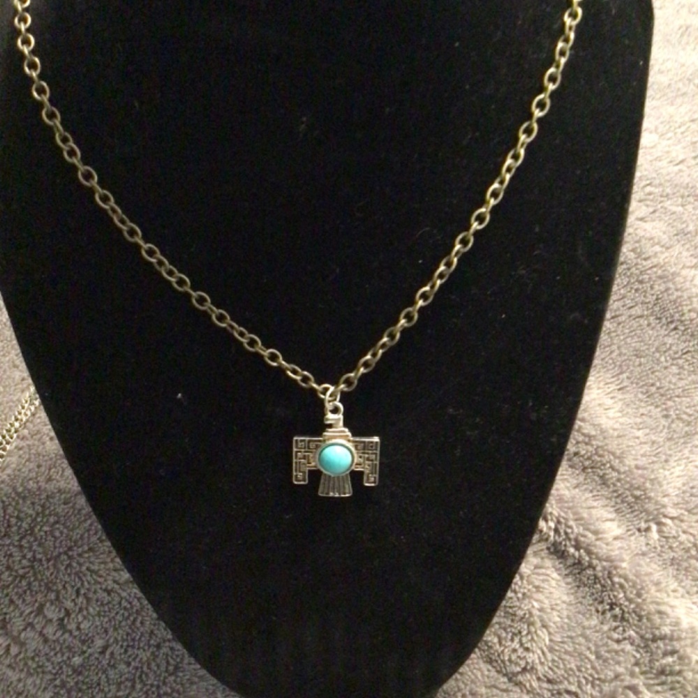 Necklace silver chain Native American inspired charm - Picture 4 of 4